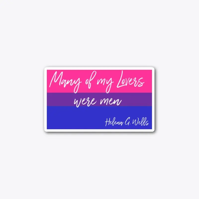 "Many of My Lovers" - Bi Pride Sticker